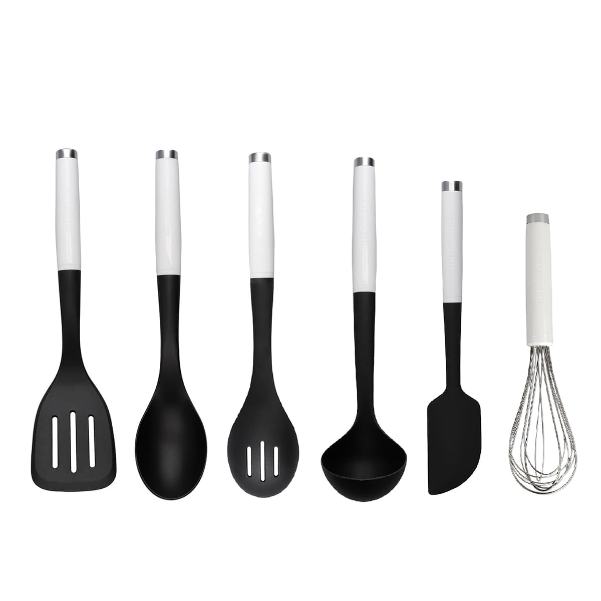 Conjunto Utensílios de Cozinha 6 Pçs Branco KitchenAid